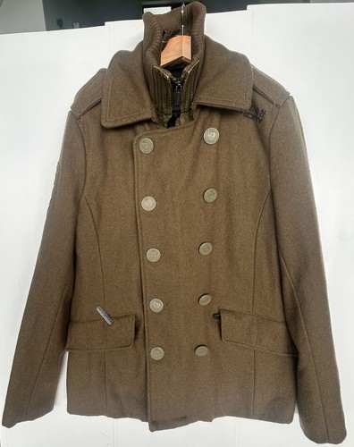 Superdry navy label - navy, wool