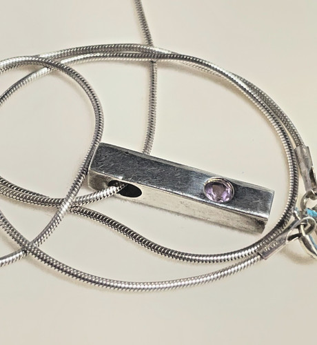 Sterling silver amethyst - sterling,