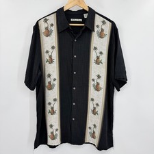 Batik Bay Mens Black Rayon