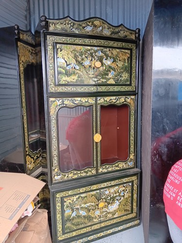 Chinese black lacquer wood - chinese,