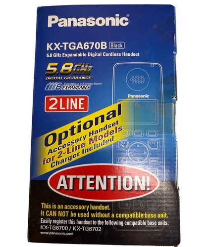 Panasonic tga670b 8ghz - kx-tga670b, 5.8ghz