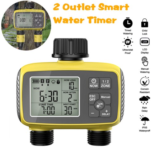 Digital outlet water timer - water,