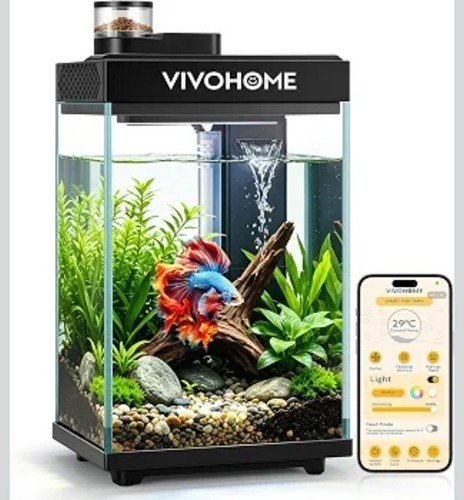 Vivohome glass fish tank - vivohome,