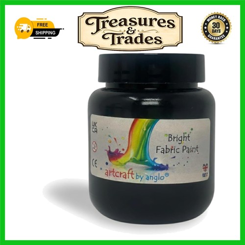 Permanent black fabric paint - permanent,