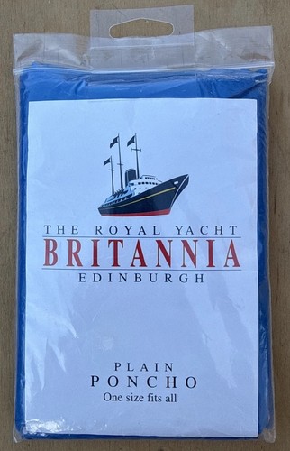 Poncho plain blue - royal, yacht