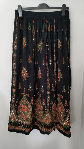 Vintage black boho embellished - boho,