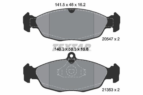 Fits textar 2054701 - brake, pad