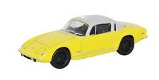 Oxford 76LE001 - Lotus Elan Plus 2 Yellow Silver Top 1/76 Scale 00 Gauge in Case