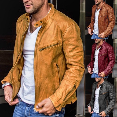 Stand collar punk men - collar,