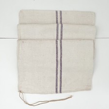 Purple Stripe Antique Hungarian Grain Sack - Vintage Grainsack fabric PU3