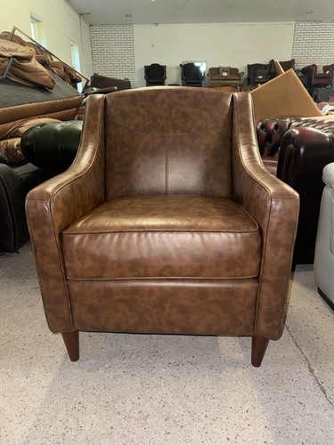 Brown faux leather good - faux,