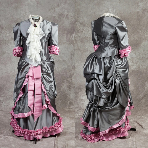 Pink gray victorian edwardian - pink,