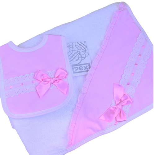 Baby girls hooded bath towel - , &