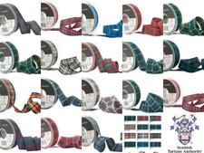 Berisfords Tartan Ribbon  Scottish Approved Widths  7    10   16   25  40  70MM