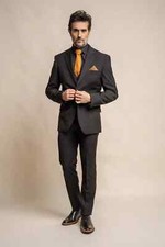 Cavani Men’s Black Slim Fit