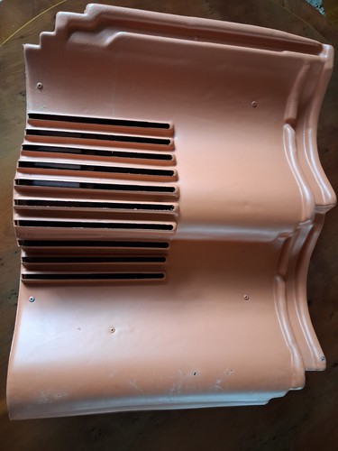 Double plastic vented pantile - plastic,