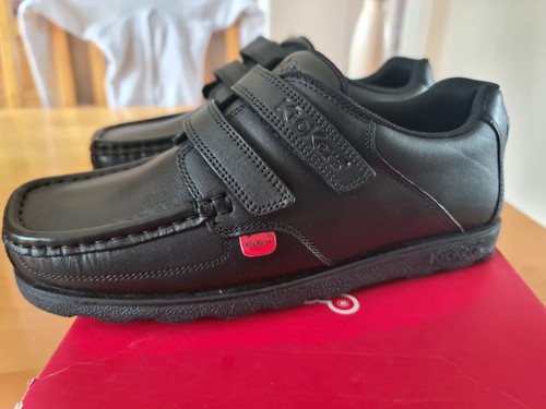 Kickers black leather fragma - kickers,