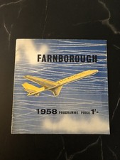 Original Farnborough Air Show 1958 Official Souvenir Programme
