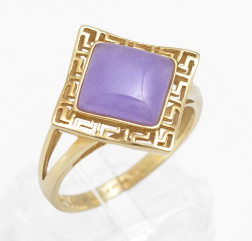 14ct gold lavender jade - 14ct,