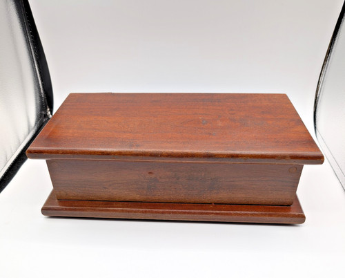 Dark wood dresser box - dark,