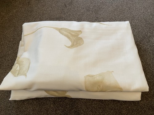 Pair cream curtains - cream, with