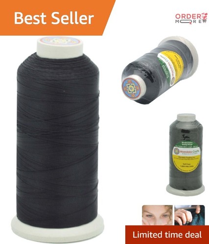 Bonded nylon thread - bonded, black