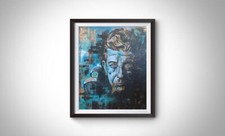 Leonard Cohen Hand Painted