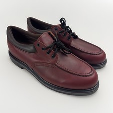 Vintage Red Wing Moc Toe Oxford Shoes USA Style 105 Leather Oxblood Mens Sz 12 D