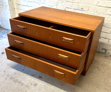Mid Century G Plan Fresco Teak Chest of Drawers TV Stand (Can Deliver)