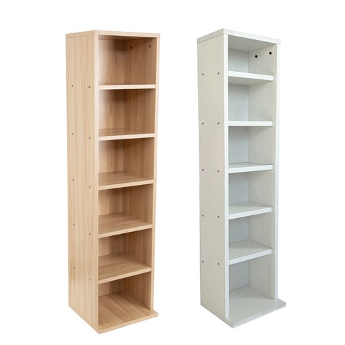 Tier wood dvd media - 6-tier,