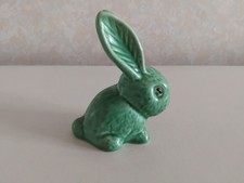 Small Sylvac Green Rabbit 1067 - 4 inches (10cm) - Perfect Condition