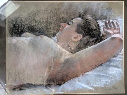 Ronald clark pastel - nude, study
