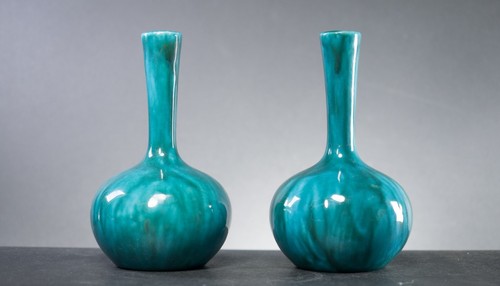 Turquoise teal vase - turquoise,