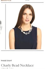 PHASE EIGHT CHARLIE BEAD STATEMENT NECKLACE EXCELLENT 