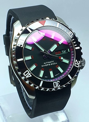 Blood moon skx007 divers watch - moon,