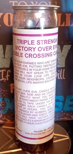 Glass prayer candles triple - glass,