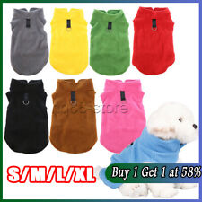 Pet Dog Warm Coat Fleece Jacket Jumper Sweater Winter Clothes Puppy Vest Outfit