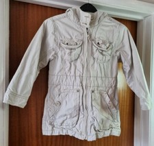 Girls age 7-8 Next coat pale