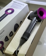 New Supersonic Dyson HD08 hair stylist fast dryer- pink fuchsia  5 attachments 