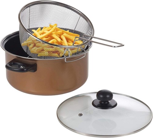 Non stick chip pan deep - stick,