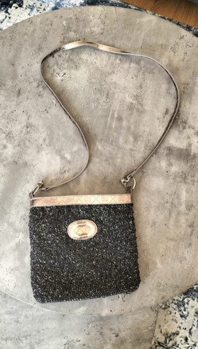 Gionni black silver knit - silver,