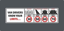 VAN DRIVERS SPEED LIMIT TRUCK