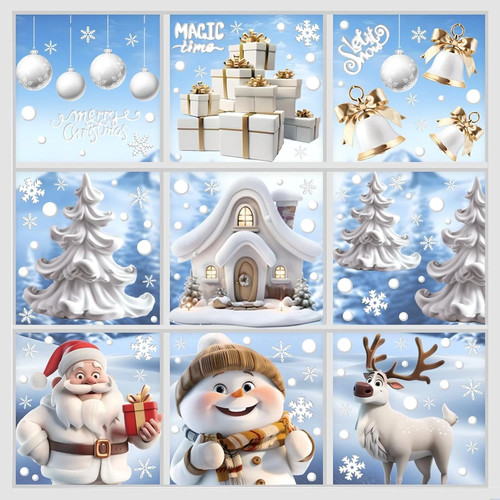 Christmas window stickers - christmas,