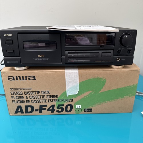 Aiwa f450 stereo cassette - ad-f450,