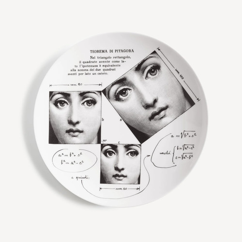 Fornasetti wall plate tema - wall, e