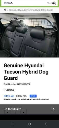 Genuine hyundai tucson dog - tucson,