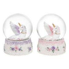 Shudehill Giftware Winged Unicorn Water Ball Snow Globe Girls Home Decor