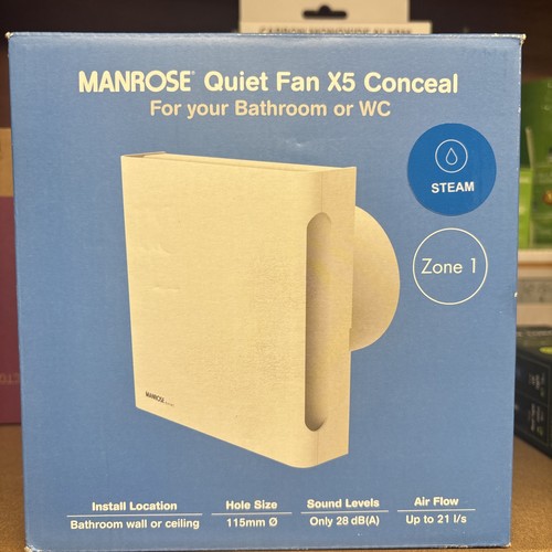 Manrose quiet fan conceal - fan, x5