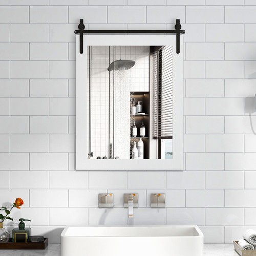 Wall mounted mirror vanity - wall,