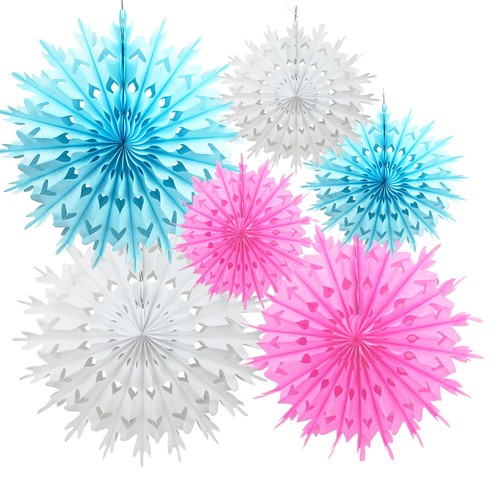 Tts paper fan flowers - 6x,